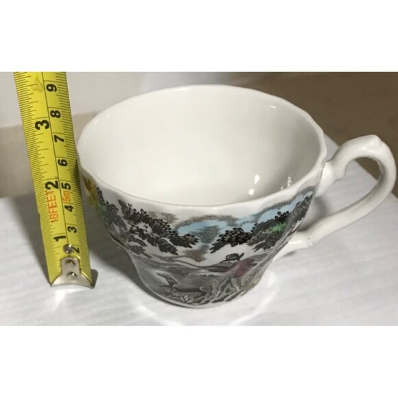 The Hunter By Myott Tea Cup & Saucer Set of 4 Permanent Colors England - Picture 9 of 10